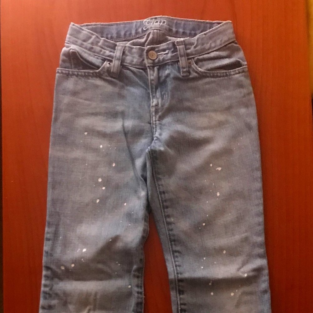 GAP Kids Painted Jeans 100% Cotton Adjustable Waist